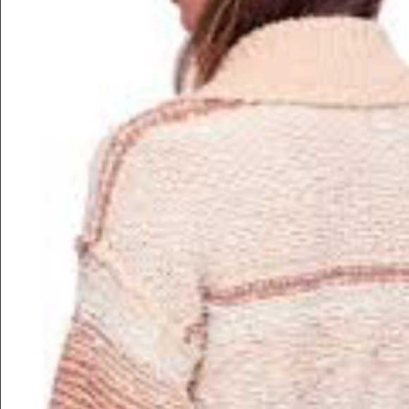 NEW Free People Cozy Cabin Cream Sweater - Picture 4 of 5